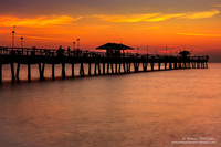 Anglins Fishing Pier at sunrise, Lauderdale by The Sea - March 2015
