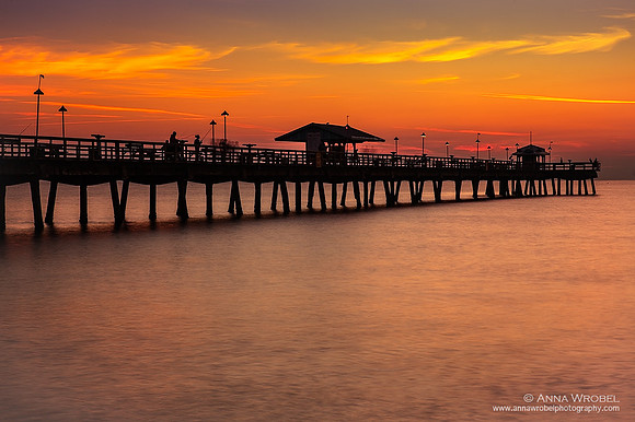 Anglins Fishing Pier at sunrise, Lauderdale by The Sea - March 2015