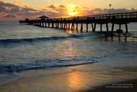 Anglins Fishing Pier at sunrise, Lauderdale by The Sea, December 2011