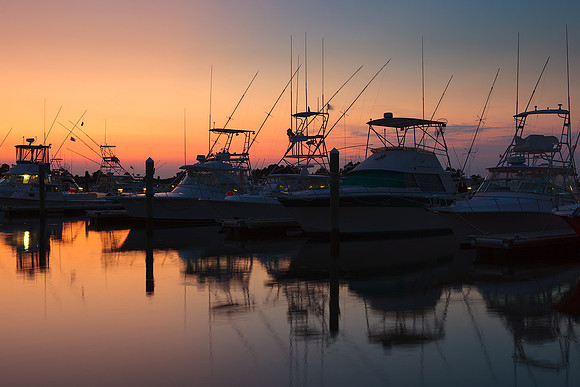 Fishing boats at Indian River Inlet Marina, Delaware