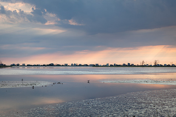 Pastel morning unfolding over Prime Hook NWR, Delaware