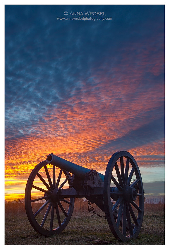 Cannon Sunset #2, Manassas Battlefield Park, VA