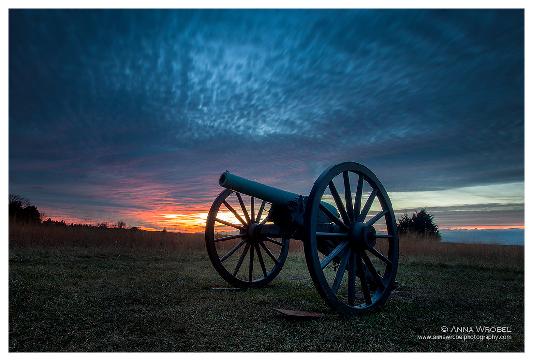 Cannon Sunset #3, Manassas Battlefield Park, VA